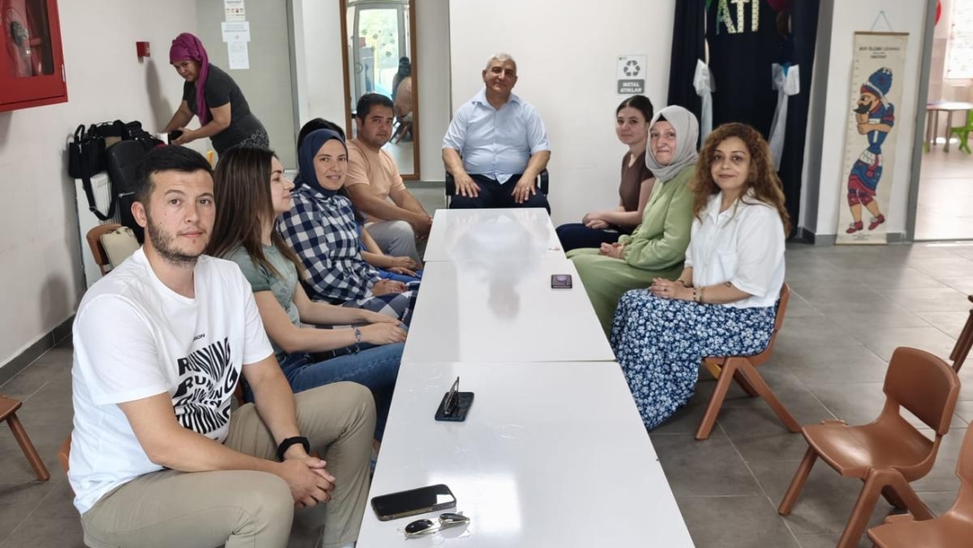 İLÇE MİLLİ EĞİTİM MÜDÜRÜMÜZÜN DÖNEM SONU MESLEKİ ÇALIŞMA PROGRAMI ZİYARETLERİ